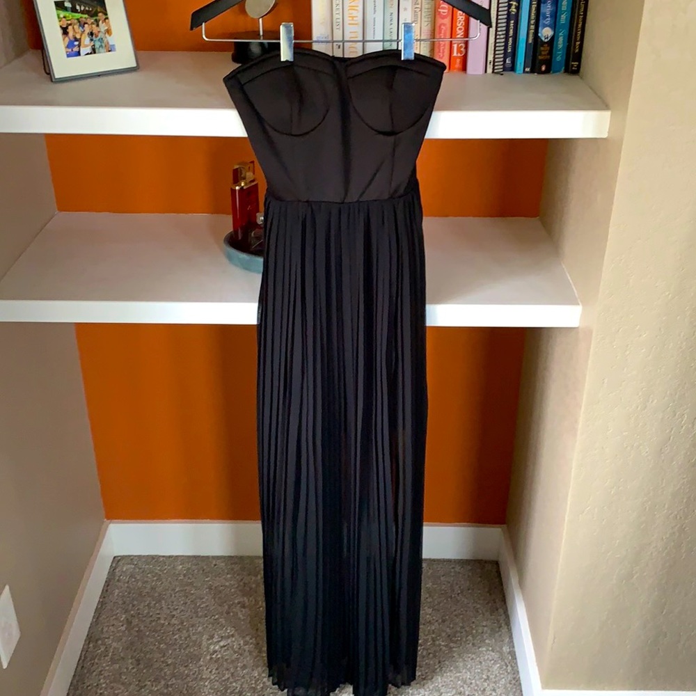 Strapless maxi dress
